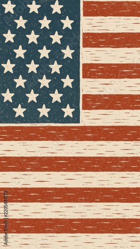 Vintage American flag wallpaper for mobile