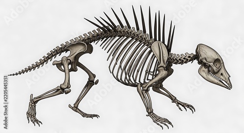 skeleton isolated on black