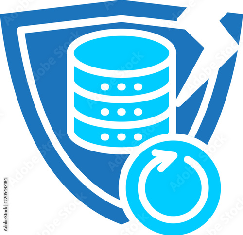 Disaster Recovery glyph color icon
