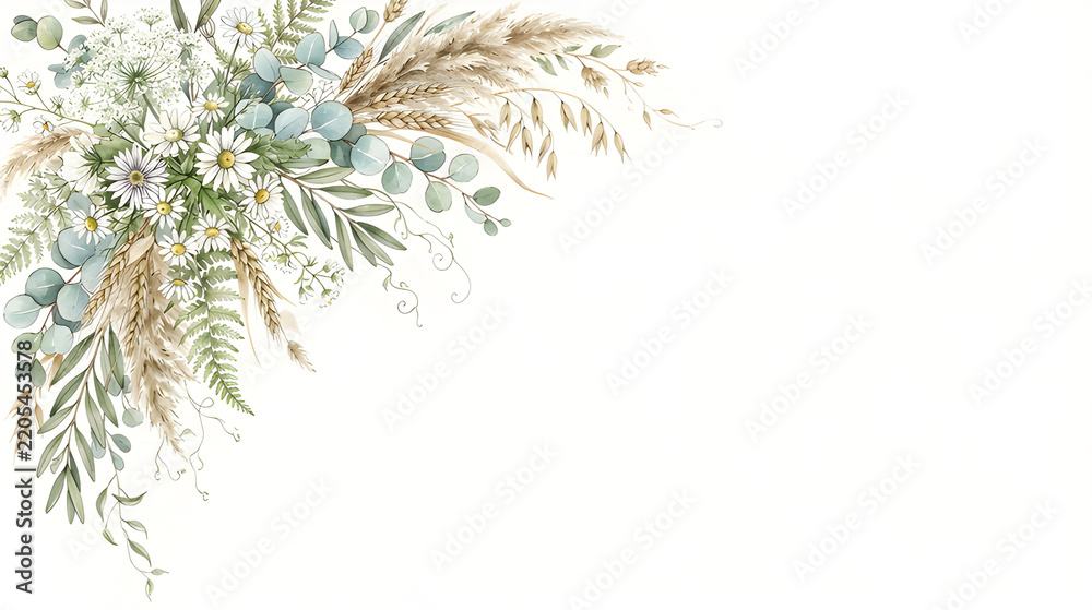 Fototapeta premium Wedding, wedding corner, wedding corners, wedding clipart, wedding illustration, wedding decoration, wedding design, wedding card, wedding greeting card, wedding invitation, bridal shower, bride,