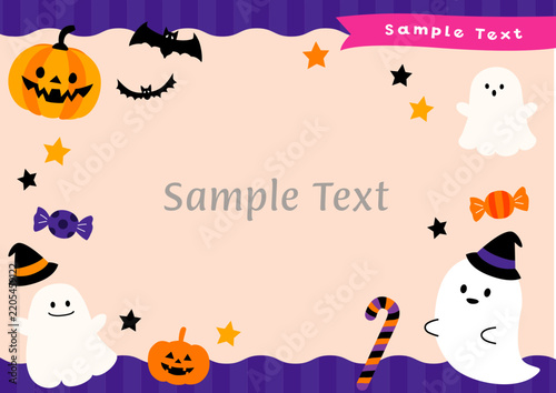 ハッピーハロウィン＊フレームD＊HalloweenFrame