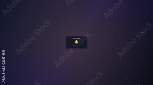 Minimalist Stay Updated Notification Bell Icon Animation