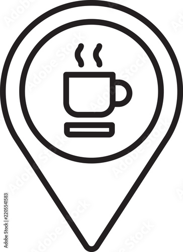 cafe line icon