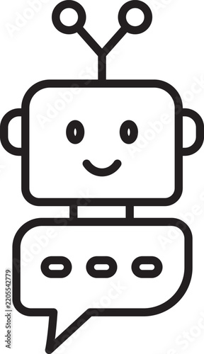 chat bot line icon