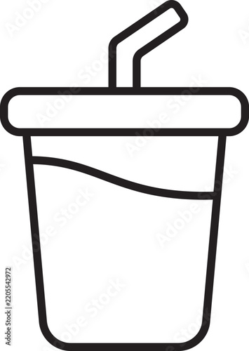 drink line icon