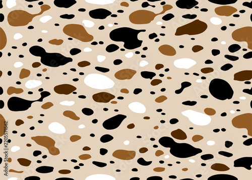 dalmatian texture, cow texture pattern repeated seamless brown black and white spot skin fur