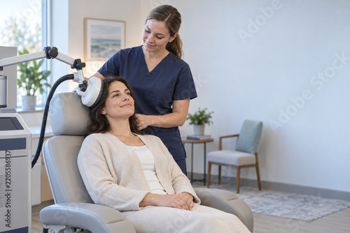 Transcranial Magnetic Stimulation Therapy in Calm Clinic