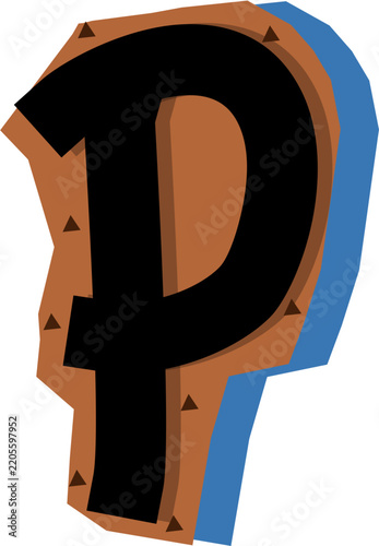 Letter P Graphic Design, Letter P Illustration