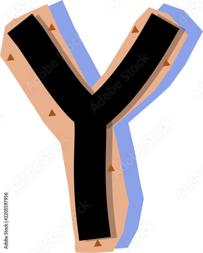 Letter Y Graphic Design, Letter Y Illustration
