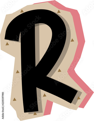 Letter R Graphic Design, Letter R Illustration
