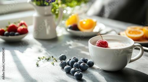 Breakfast berries yogurt