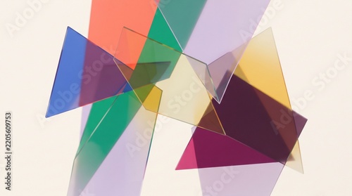 Refracted Color Abstract Background