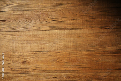 Obraz na plátně Rustic Weathered Wood Grain Texture Background with Natural Grooves