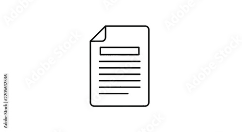 Document Paper with Lines.