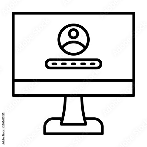 User Profile Monitor Icon