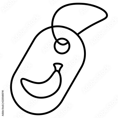 fruit discount tag Line Outline Icon