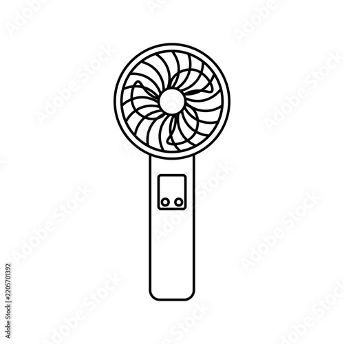 Fan portable icon on white background