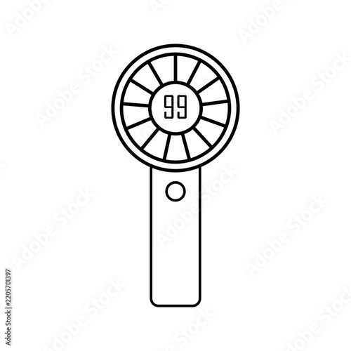 Fan portable icon on white background