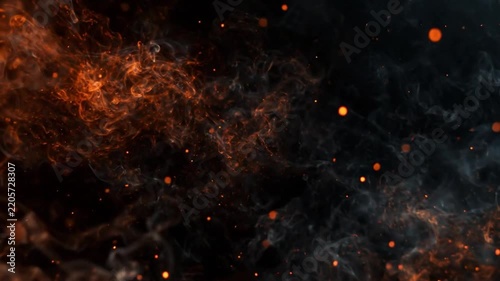Cosmic nebula with glowing gas clouds in deep space for sci-fi and astronomy visuals