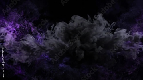 Cosmic purple nebula smoke motion with abstract swirling texture
