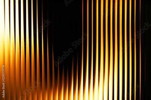 Abstract glowing vertical lines creating dynamic fiery glass pattern illustration