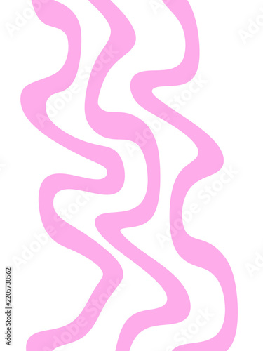 Pink Wavy Lines on Black Background Modern Vector Design