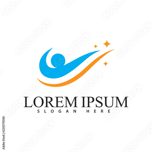 Adoption and community care Logo symbol template
