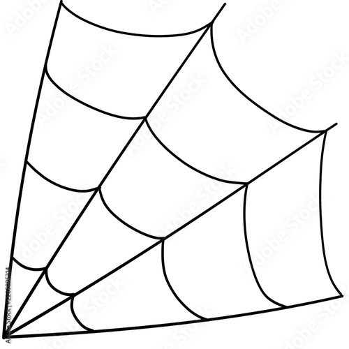 Spider web corner element Halloween party decoration
