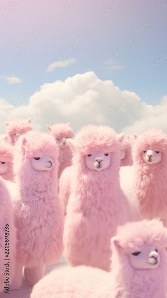 Obraz premium Alpaca animal mammal livestock.