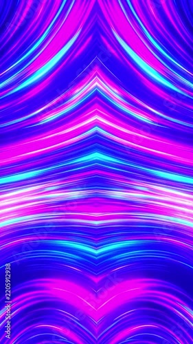 Vibrant Abstract Neon Flowing Lines Background.