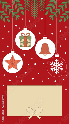 Red Christmas Ornament Collection