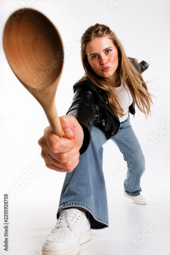 Kung Fu mit Kochlöffel