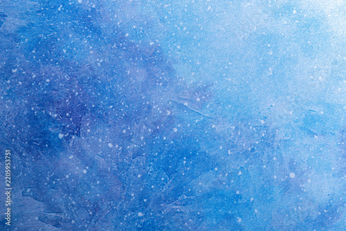 Blue Speckled Watercolor Paper Texture Background