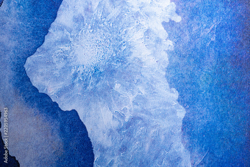 Layered Blue Abstract Paper Texture with Torn Edge Effect