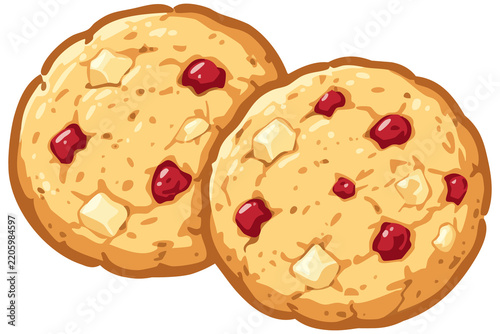 Set of Assorted Cookies with Different Flavors and Toppings