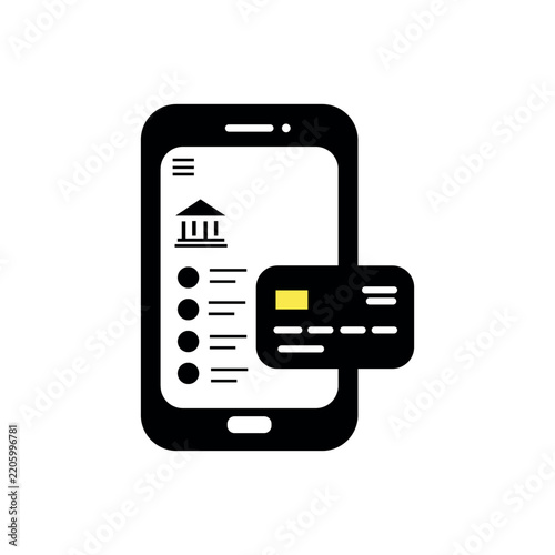 Mobile banking application with credit card for online electronic financial payment transactions and digital wallet management
