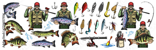 Anglers hold fish and tackle with pride