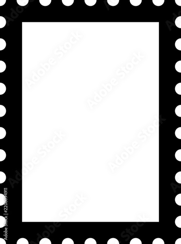 Rectangle stamp frame