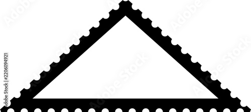 Triangle stamp frame
