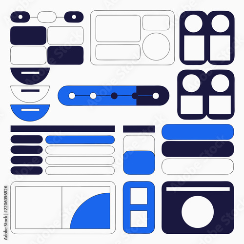 Modern Professional Presentation Framework Vector Graphic
