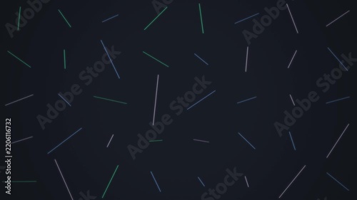 Abstract minimalist motion background, glowing cyan line pattern loop, futuristic geometric line art video for tech overlay