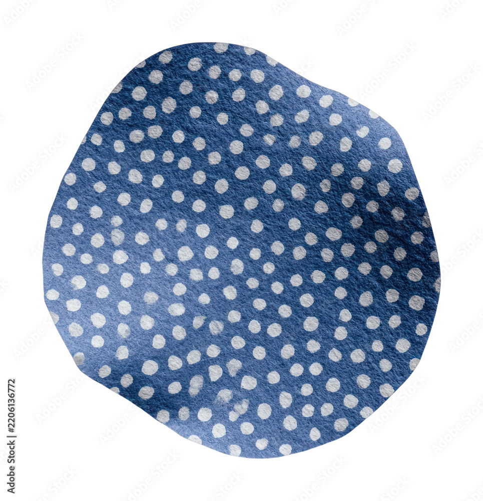 Fototapeta premium PNG Textured blue polka dot pattern.