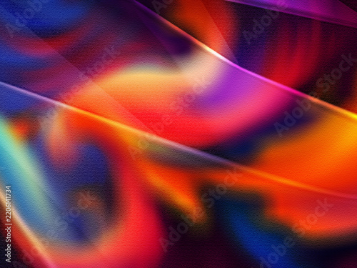Colorful Abstract Fluid Wave Background – Red Blue Orange Purple Glossy Texture