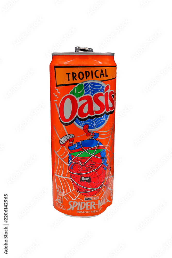 Naklejka premium Cannette de boisson Oasis gout tropical