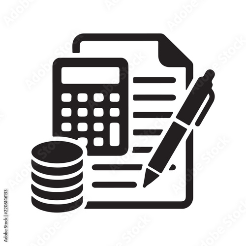 Accounting Icon – Vector Illustration