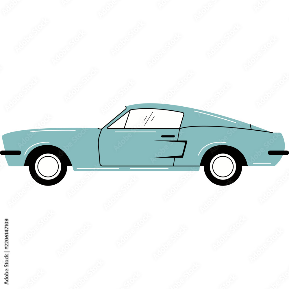 Obraz premium Classic Car Illustration