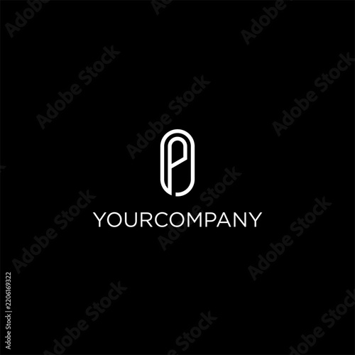 P letter minimalist logo desi...