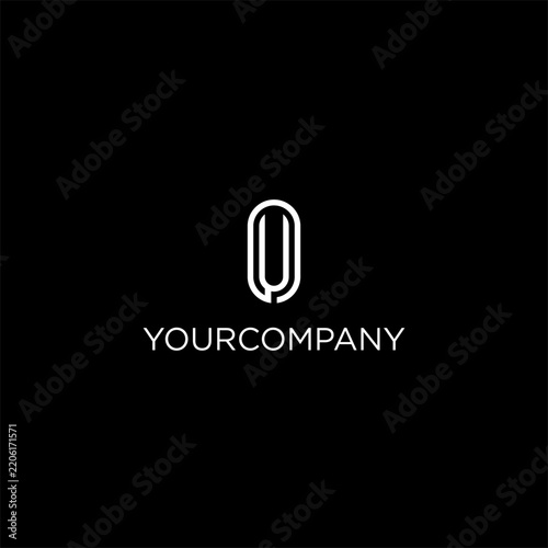 U letter minimalist logo desi...