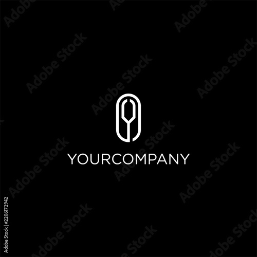 Y letter minimalist logo desi...