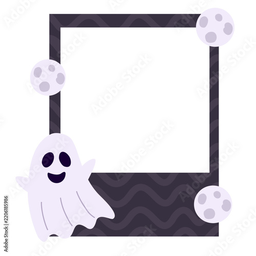 frame with pirate skull